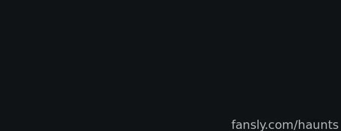 Fansly banner for @haunts